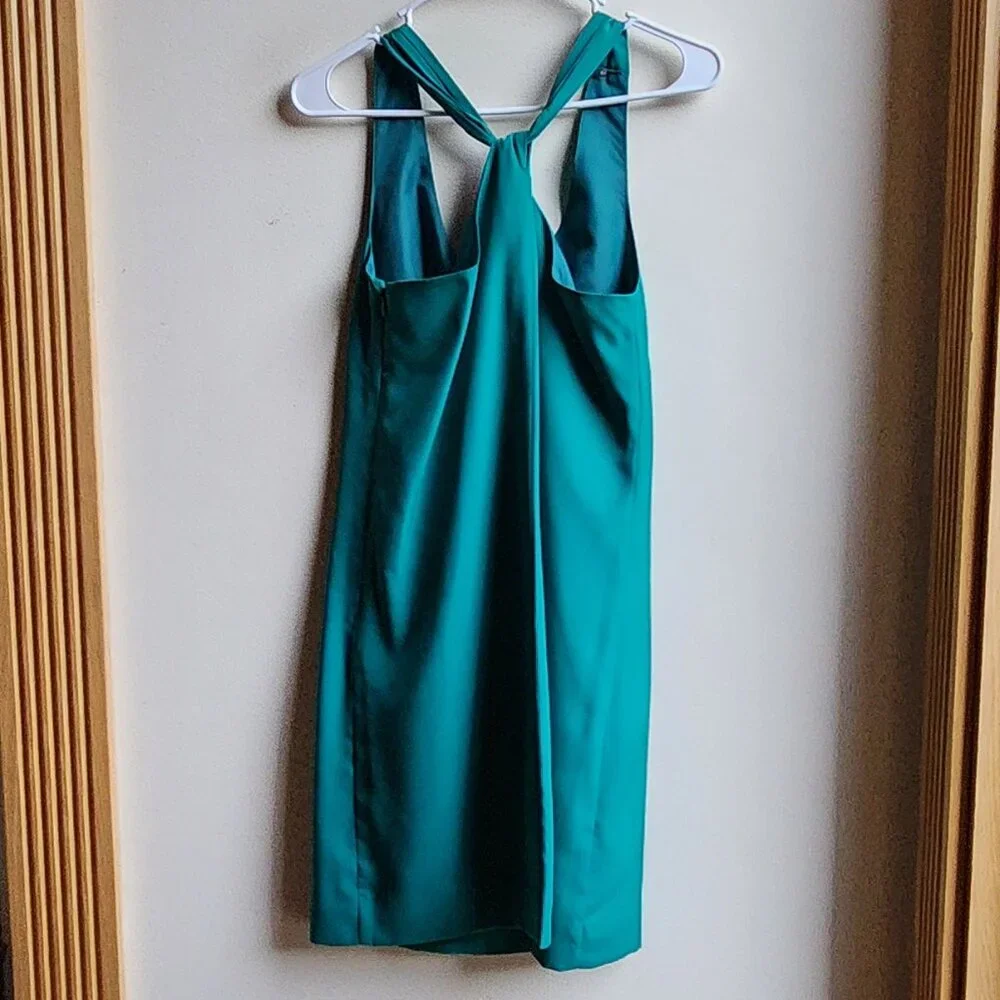 J. Crew Teal Cross Back Shift Dress Size 0